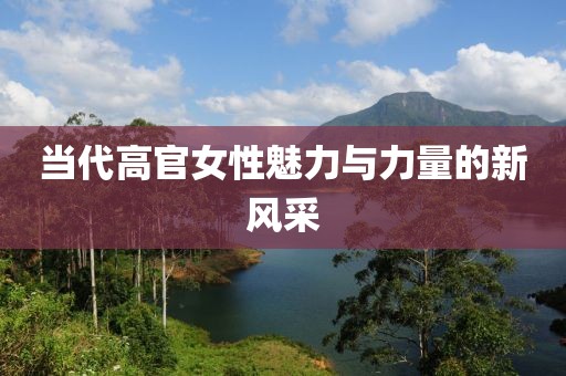 當(dāng)代高官女性魅力與力量的新風(fēng)采