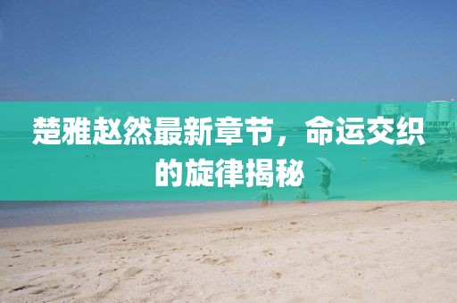 楚雅趙然最新章節(jié)，命運(yùn)交織的旋律揭秘