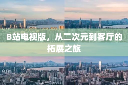 B站電視版，從二次元到客廳的拓展之旅