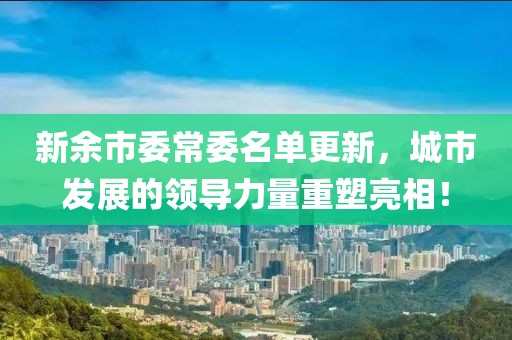 新余市委常委名單更新，城市發(fā)展的領(lǐng)導(dǎo)力量重塑亮相！