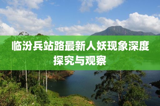 臨汾兵站路最新人妖現(xiàn)象深度探究與觀察